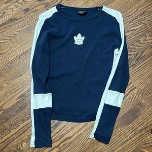 Blue and White Toronto Maple Leaf Long sleeve